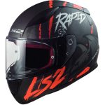 LS2 Rapid Raven Matt Helmet